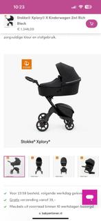 Xplory stokke Black on Black kinderwagen, Ophalen of Verzenden, Zo goed als nieuw, Met reiswieg, Kinderwagen