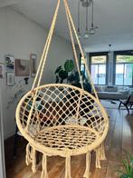 Macrame hangstoel beige/karamel kleur, Bruin, Ophalen of Verzenden, Zo goed als nieuw, Trendy