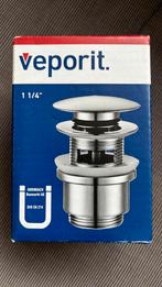 Veporit. drukknop afvoerventiel/wastafelplug, nieuw, chroom, Ophalen of Verzenden, Nieuw, Chroom, Toilet