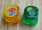 dobbelstenen Lipton Icetea groen en geel dobbelsteen, Ophalen of Verzenden, Zo goed als nieuw