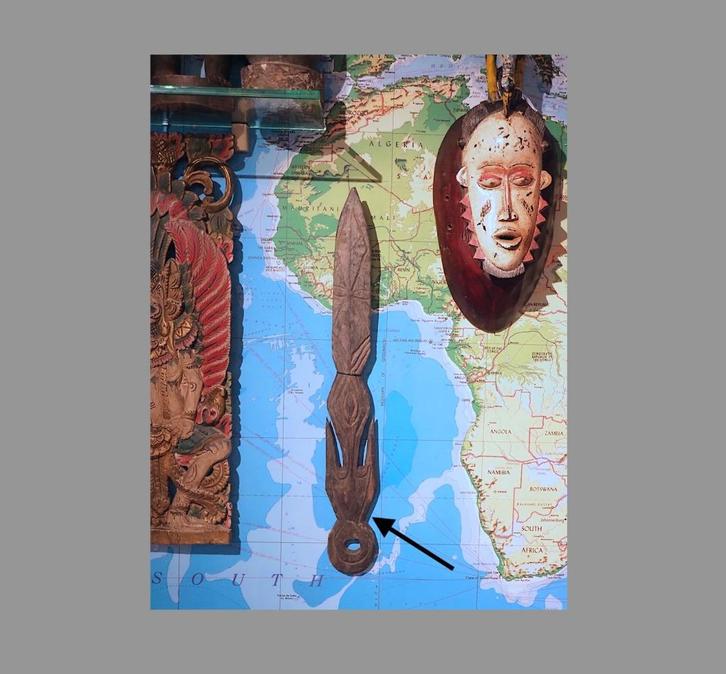 Ceremonieel object Papua Nieuw-Guinea (170725-08), Antiek en Kunst, Kunst | Niet-Westerse kunst, Ophalen of Verzenden