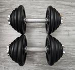 Dumbells 2x15kg Halters Gewichten totaal 30kg ijzer, Sport en Fitness, Fitnessmaterialen, Ophalen, Zo goed als nieuw, Dumbbell