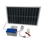 Solar 12V zonnepaneel set 30W met tijdschakelaar, lamp, rege, Ophalen of Verzenden, Nieuw