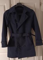 Heren Jas Trenchcoat donkerblauw, Kleding | Heren, Jassen | Winter, Blauw, Angelo Litrico, Ophalen of Verzenden, Zo goed als nieuw