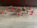 Vintage Cowboys en Indianen Speelgoed Figuren Set, Ophalen of Verzenden, Zo goed als nieuw