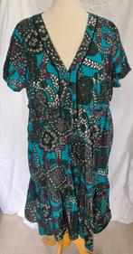 Jurk, groene tinten, mt 48, Verzenden, Maat 46/48 (XL) of groter, Gedragen, Boven de knie