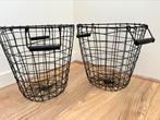 Draadmanden met handvat, Huis en Inrichting, Woonaccessoires | Schalen en Manden, Ophalen, Overige materialen, Mand, Rond