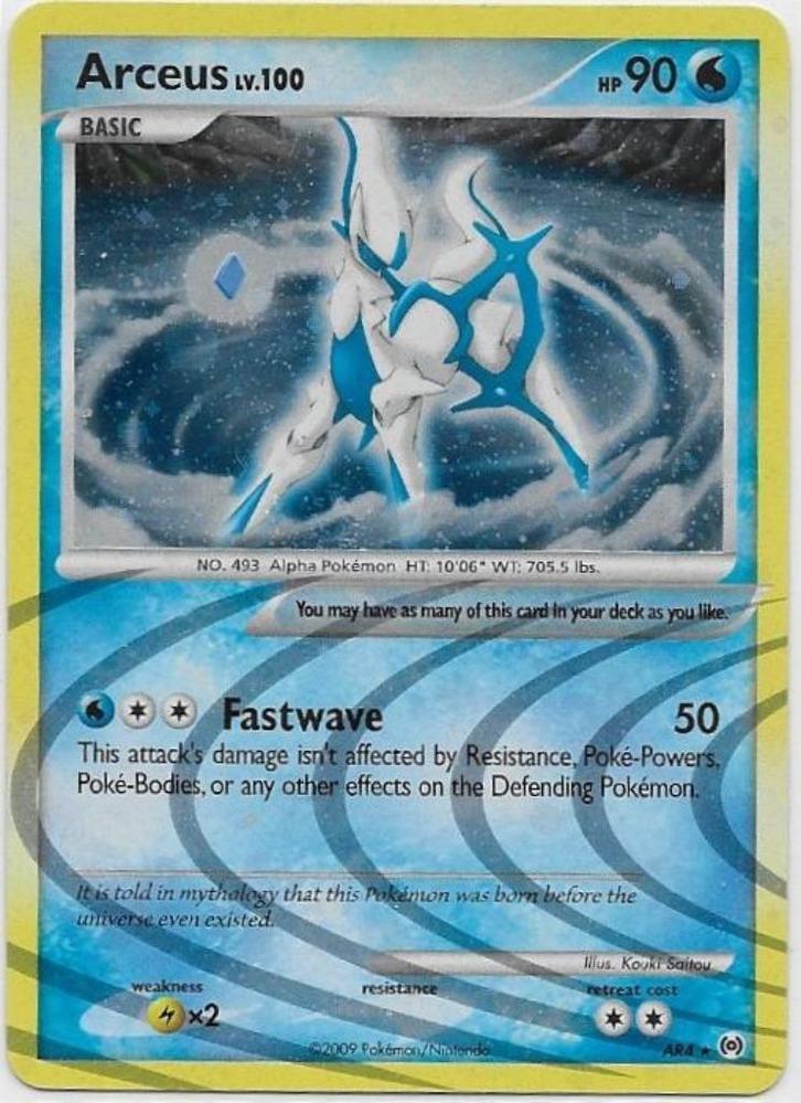 Arceus,  Arceus [holo] AR4/99, Hobby en Vrije tijd, Verzamelkaartspellen | Pokémon, Nieuw, Losse kaart, Verzenden