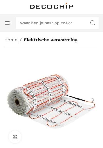 Vloerverwarming matten elektrisch decochips nieuw in doos beschikbaar voor biedingen