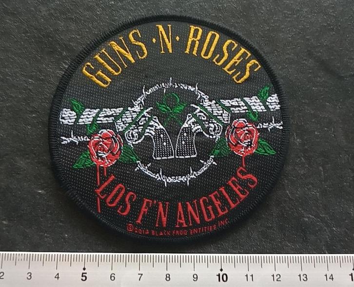 Guns N' Roses vrij  mooie nieuwe Los f'n Angeles patch 95, Verzamelen, Muziek, Artiesten en Beroemdheden, Nieuw, Kleding, Verzenden