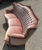 Bank roze vintage gebogen barok mohair, Ophalen
