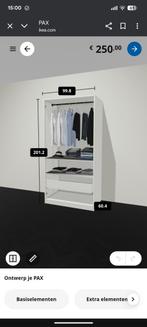Ikea Pax 200(h) x 100 (b) x 56 (d) met Forsand deuren, Huis en Inrichting, Kasten | Kledingkasten, Ophalen, Zo goed als nieuw
