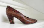 2046 VINTAGE Panara snakeprint sexy pumps 37 38, Ophalen of Verzenden, Bruin, Zo goed als nieuw, Pumps