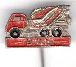 B.M.I. betoncentrale betonvrachtwagen speldje ( T_094 ), Verzamelen, Speldjes, Pins en Buttons, Zo goed als nieuw, Speldje of Pin