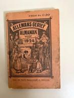 Allemans gerief. Almanak voor 1924. Antiek boek., Ophalen of Verzenden