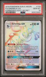 PSA 10 Greninja GX 133/131 Forbidden Lights, Ophalen of Verzenden, Zo goed als nieuw
