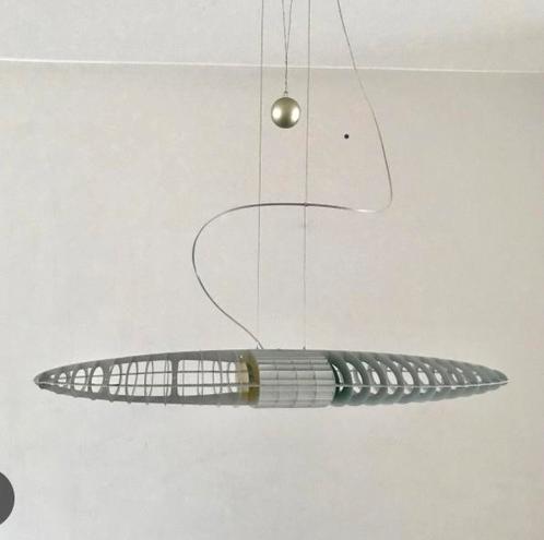 Titanium D17 hanglamp design Rizzatto en Meda voor Luceplan, Huis en Inrichting, Lampen | Hanglampen, Gebruikt, 75 cm of meer