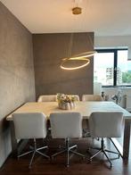 Rofra beige eettafel incl 6 stoelen kan ook zonder stoelen, Huis en Inrichting, Ophalen, Gebruikt, 100 tot 150 cm, 200 cm of meer