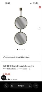 Woood BePureHome Chain Dubbele Spiegel M, Ophalen, Minder dan 50 cm, Rond, Nieuw