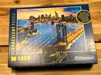 Clementoni fluorescent puzzel New York at night 1000 stukjes, Ophalen of Verzenden, 500 t/m 1500 stukjes, Zo goed als nieuw