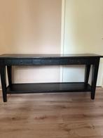 Sidetables zwart geverfd, Huis en Inrichting, Tafels | Sidetables, Ophalen, Gebruikt, 100 tot 150 cm, Teakhout