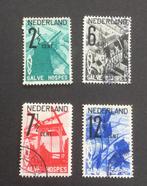 NVPH 244-247 gestempeld, Ophalen of Verzenden, T/m 1940