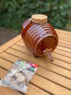 Vinaigrier of Azijnpot met azijnstarter, Ophalen of Verzenden, Gebruikt, Glas, Overige stijlen