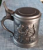 Vintage Tinnen Bierpul met Deksel, Ophalen of Verzenden