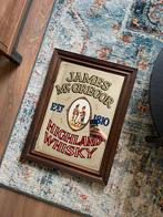 Antieke barspiegel 1810 James MC Gregor Highland Whisky, Antiek en Kunst, Ophalen of Verzenden