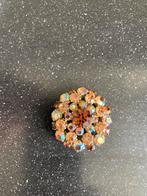 Vintage broche met strass, Overige materialen, Ophalen of Verzenden, Zo goed als nieuw, Zilver