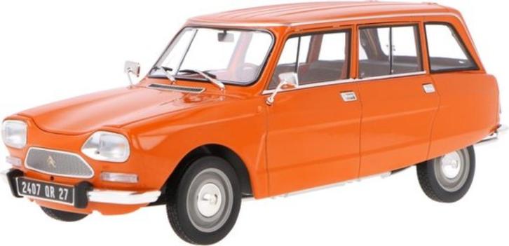 Citroen Ami 8 Break 1975 Tenere Oranje Model 1/18 Norev, Hobby en Vrije tijd, Modelauto's | 1:18, Nieuw, Auto, Norev, Ophalen of Verzenden