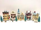 Kerst - Handgeschilderd Nostalgisch Kerstdorp, set van 15, Verzenden