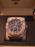 Soper mooie tw steel horloge met een handtekening, Overige merken, Leer, Staal, Ophalen of Verzenden