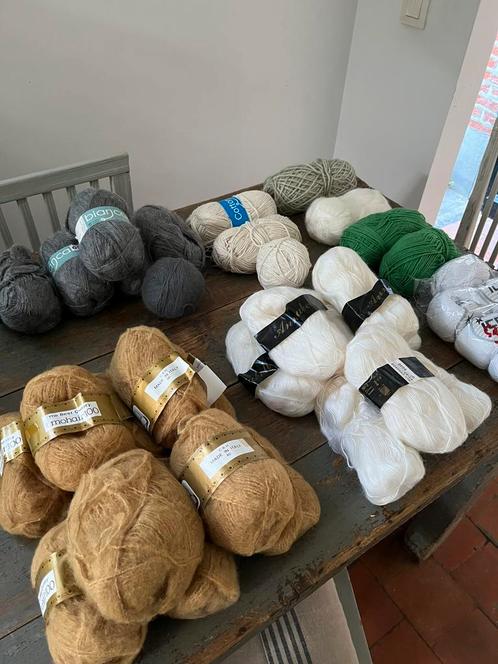 GOEDKOOP !HOBBY BREIEN HAKEN WOL MOHAIR KATOEN, Hobby en Vrije tijd, Breien en Haken, Zo goed als nieuw, Breien of Haken, Wol of Garen