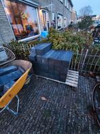 Muurblokken antraciet 15x15x60 26 stuks en zaagstukken, Tuin en Terras, Tegels en Klinkers, Ophalen, Overige typen, Nieuw, Minder dan 5 m²