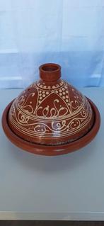Marokkaanse Tajine - Handgemaakt en Gedecoreerd, Ophalen of Verzenden, Gebruikt