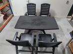 Hartman set - tafel plus 4 stoelen, Tuin en Terras, Tuinsets en Loungesets, Tuinset, Eettafel, Kunststof, Gebruikt