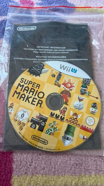 Nintendo WiiU spel super mario maker beschikbaar voor biedingen