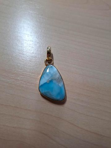 Schitterende larimar hanger beschikbaar voor biedingen