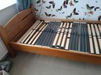 Massief Eiken Eenpersoonsbed 90x200, Huis en Inrichting, Slaapkamer | Bedden, Ophalen, Gebruikt, 90 cm, Eenpersoons