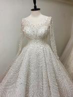 40-42 maat prachtige bruidsjurk met steentjes, Trouwjurk, Wit, Ozlem__bahadir@hotmail.com, Ophalen of Verzenden