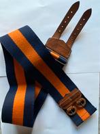 Britse stable belt (oranje/blauw), Kleding | Dames, Riemen en Ceinturen, Ophalen of Verzenden, Zo goed als nieuw, Zwart