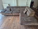 Mooie hoekbank met electrische voetensteun, Huis en Inrichting, Banken | Complete zithoeken, Ophalen, Gebruikt