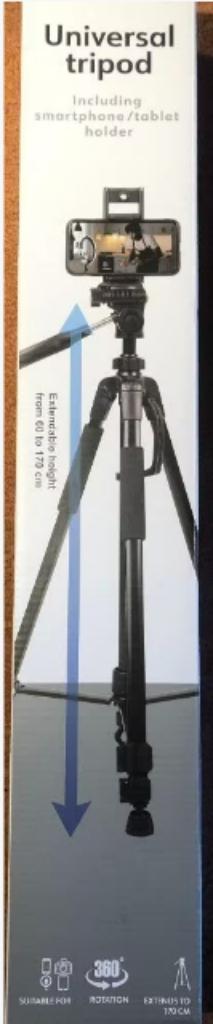 Universele tripod / statief voor camera / tablet / smartphon beschikbaar voor biedingen