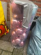 Roze en blauwe kerstballen, Diversen, Kerst, Ophalen of Verzenden, Zo goed als nieuw