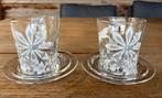 Twee Senso Studio Tord Boontje koffieglazen en schotels, Ophalen of Verzenden, Overige stijlen, Kop(pen) en/of Schotel(s), Glas