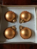 Glazen Kerstballen Goudkleurig Mat 55 mm 4 stuks ZGAN, Ophalen of Verzenden, Zo goed als nieuw
