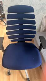 Blauwe bureau stoel ergonomisch hjh office merk, Ophalen, Ergonomisch, Zo goed als nieuw, Blauw