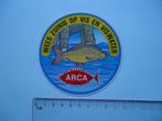 sticker oud Vissen hengelsport ARCA viswater retro strip, Verzenden, Zo goed als nieuw, Bedrijf of Vereniging