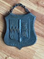 Bronzen Heraldisch Wapenschild Overschie, Antiek en Kunst, Ophalen of Verzenden